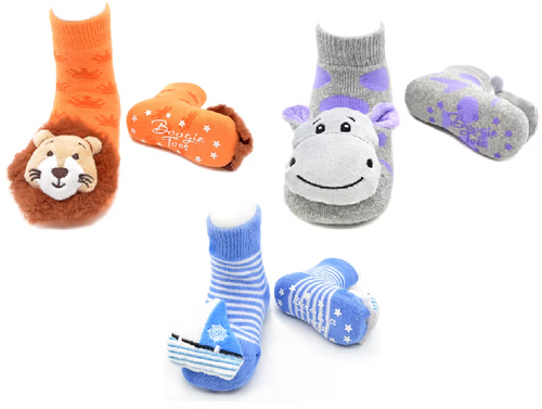 LIVENTI BOOGIE TOE RATTLE SOCKS SET OF 3