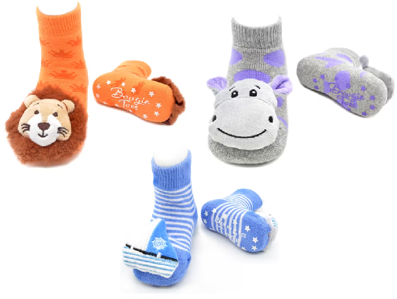 LIVENTI BOOGIE TOE RATTLE SOCKS SET OF 3