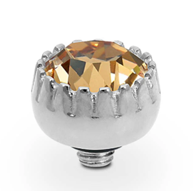QUDO LONDON TOPPER 8MM SMALL LIGHT COLORADO TOPAZ SILVER
