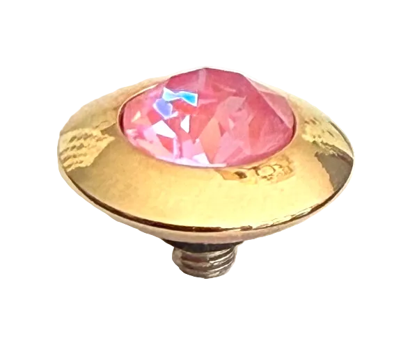 QUDO TONDO 11 MM DAHLIA IGNITE ROSE GOLD TOPPER