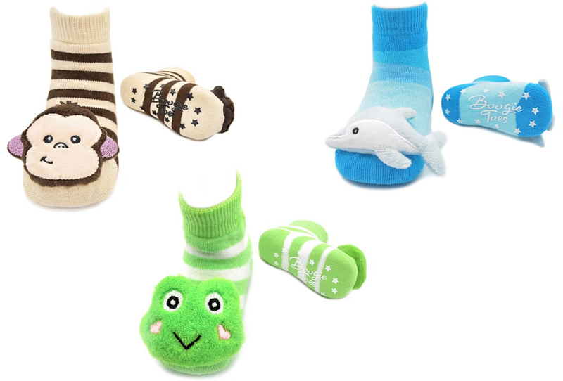 LIVENTI BOOGIE TOE RATTLE SOCKS SET OF 3