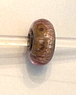 TROLLBEAD GOLDEN CAVE GLASS BEAD