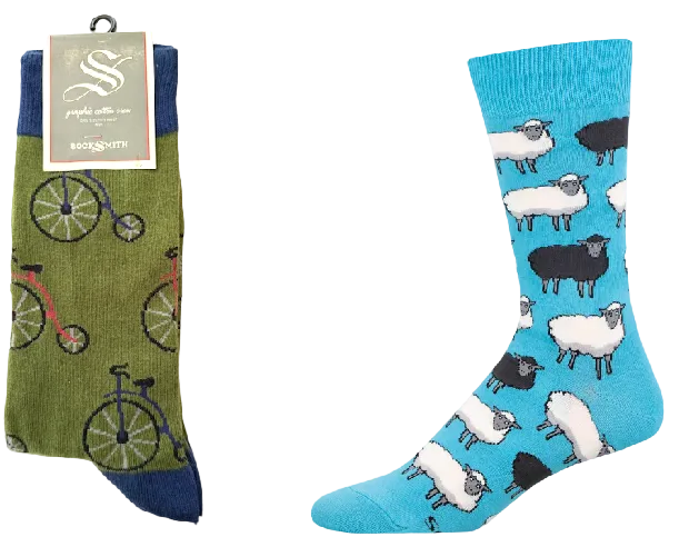 MEN'S SOCKS SET OF 2 PAIR PENNY FARTHING & BLACK SHEEP