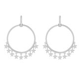 KENDRA SCOTT EARRING SLOAN STAR OPEN FRAME RHODIUM METAL