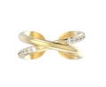 KENDRA SCOTT RING ANNIE INFINITY GOLD WHITE CRYSTAL SIZE 7