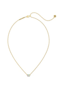 KENDRA SCOTT NECKLACE CAILIN CRYSTAL PENDANT GOLD CHAMPAGNE OPAL CRYSTAL