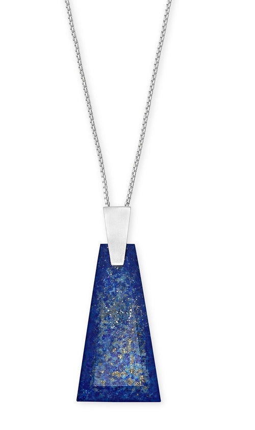 KENDRA SCOTT NECKLACE COLLINS LONG PENDANT BSV BLUE LAPIS