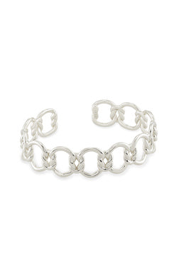 KENDRA SCOTT BRACELET FALLYN CUFF RHODIUM METAL