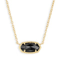 KENDRA SCOTT NECKLACE ELISA GOLD BLACK OPAQUE