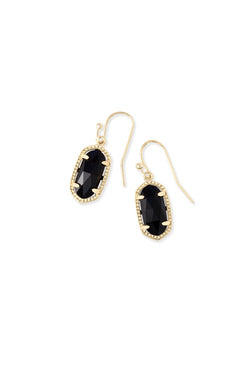 KENDRA SCOTT EARRING LEE GOLD GOLD BLACK