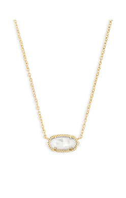 KENDRA SCOTT NECKLACE ELISA GOLD IVORY MOTHER OF PEARL