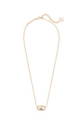 KENDRA SCOTT NECKLACE ELISA ROSEGOLD DICHROIC GLASS