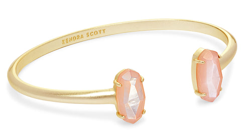 KENDRA SCOTT BRACELET EDIE GOLD PEACH MOP