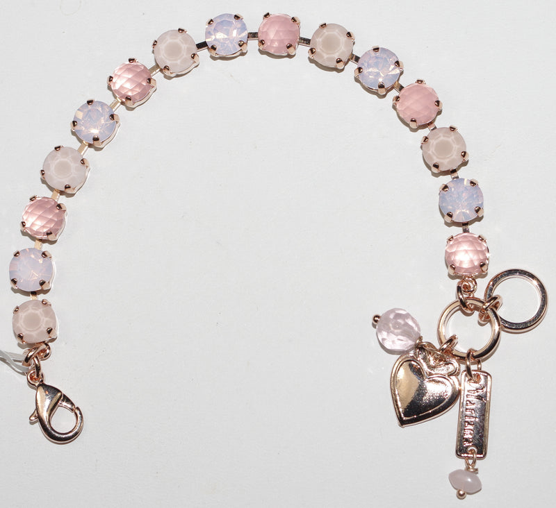 MARIANA BRACELET BETTE: pink, lavender stones in rosegold setting