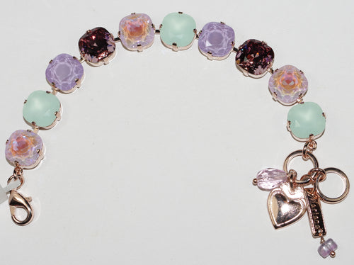 MARIANA BRACELET LAVENDER: purple, pacific opal, lavender stones in rosegold setting