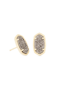 KENDRA SCOTT EARRINGS ELLIE GOLD PLATINUM DRUSY