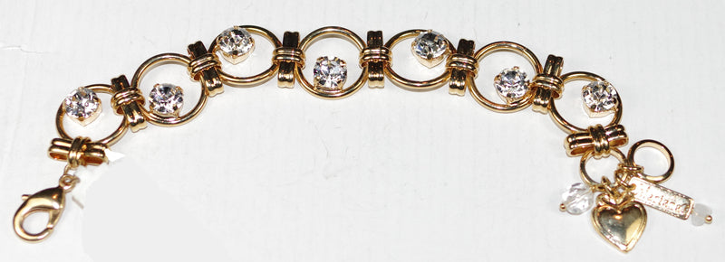 MARIANA BRACELET ON A CLEAR DAY: clear stones in yellow gold setting
