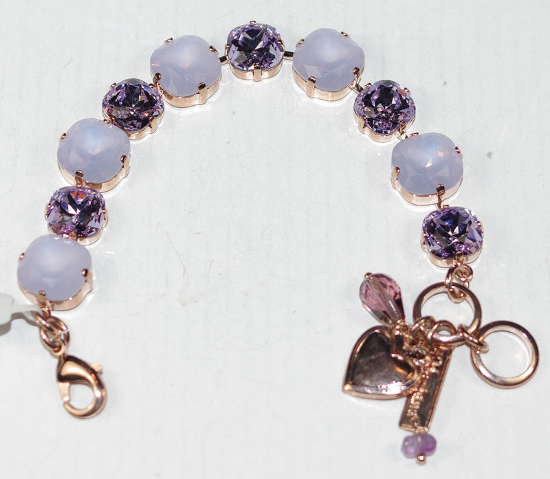 MARIANA BRACELET: lavender, purple stones in rose gold setting