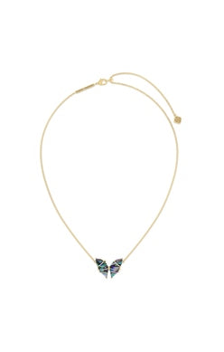 KENDRA SCOTT NECKLACE BLAIR BUTTERFLY PENDANT GOLD ABALONE