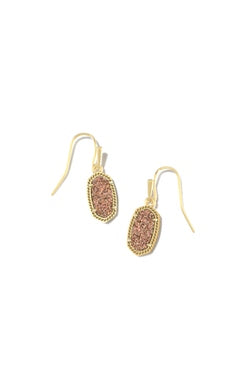 KENDRA SCOTT EARRINGS LEE DROP GOLD SPICE DRUSY